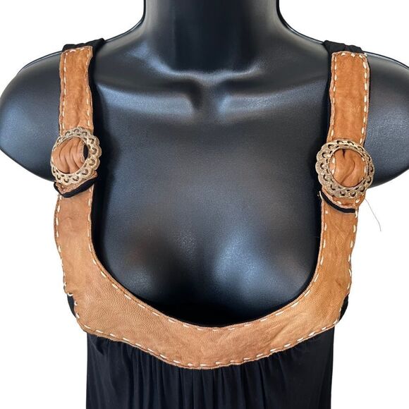 Soul Revival Leather Trim Pocket Tank Dress - Picture 2 of 12